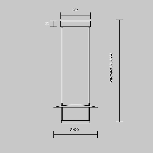 Подвесной светодиодный светильник Maytoni Modern Ambience MOD280PL-L23B3K1 изображение 3 Подвесной светодиодный светильник Maytoni Modern Ambience MOD280PL-L23B3K1 Фото № 3