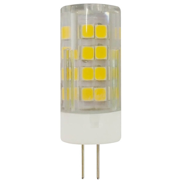 Лампа светодиодная ЭРА G4 3,5W 2700K прозрачная LED JC-3,5W-220V-CER-827-G4 Б0027855 фото 