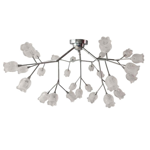 Потолочная люстра ЭкономСвет 11118/27CR WT Фото № 1