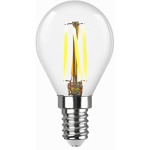 Лампа светодиодная филаментная REV G45 E14 5W 2700K DECO Premium шар 32357 0 фото 2