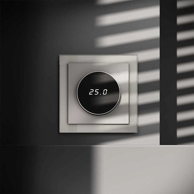 Терморегулятор электронный Voltum S70 с индикацией и датчиком, для теплого пола, (кашемир) VLS070103 изображение 3 Терморегулятор электронный Voltum S70 с индикацией и датчиком, для теплого пола, (кашемир) VLS070103 Фото № 3