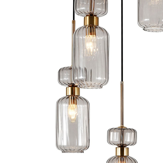 Подвесная люстра Escada Gloss 1141/5S Smoke изображение 2 Подвесная люстра Escada Gloss 1141/5S Smoke Фото № 2