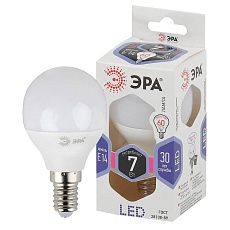 Лампа светодиодная ЭРА E14 7W 6000K матовая LED P45-7W-860-E14 Б0031401 2