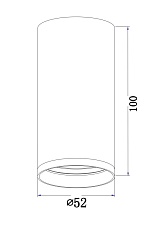 Потолочный светильник Maytoni Focus S C052CL-01B 1