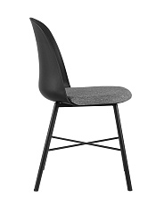 Кухонный стул Stool Group Shell с мягким сиденьем черный 8336 black 2
