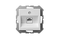 Розетка RJ45 Liregus Epsilon белый 28-032 1