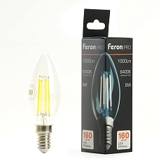 Лампа светодиодная Feron.PRO LB-1206 Свеча E14 6W 1000LM 175-265V 6400K 51246 2