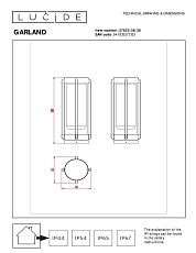 Уличный светильник Lucide Garland 27823/38/30 1