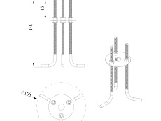 Закладная для опоры Lumker GW-TC-BASE-GR 045674 1