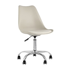 Офисный стул Stool Group BLOK пластиковый бежевый Y818 beige