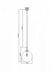 Подвесной светильник Freya Moke FR4007PL-01BT 1