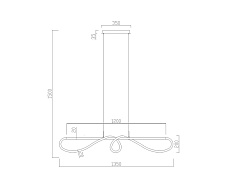 Подвесной светодиодный светильник Kink Light Далия 08041,20(3000K) 3