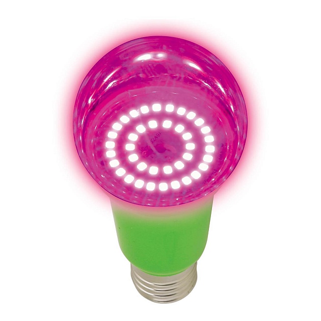 Лампа светодиодная для растений Uniel E27 8W прозрачная LED-A60-8W/SPSB/E27/CL PLP30GR UL-00004581 фото 