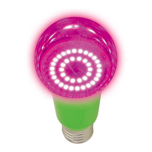 Лампа светодиодная для растений Uniel E27 8W прозрачная LED-A60-8W/SPSB/E27/CL PLP30GR UL-00004581 Фото № 1