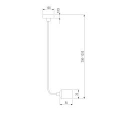 Подвесной комплект с вводом питания Elektrostandard Esthetic Magnetic 85139/00 a065431 4