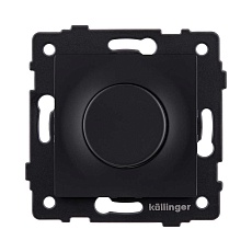 Светорегулятор для светодиодных ламп, проходной, 500W, черный матовый Kollinger REA-048BM для Aspekt, Eleganz, Reflex