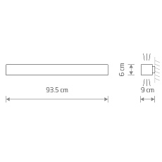 Настенный светильник Nowodvorski Soft Wall Led 90x6 7534 1