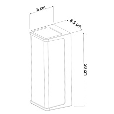 Уличный настенный светодиодный светильник Arte Lamp Lancia A6419AL-1BK 1