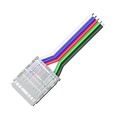 Коннектор прокалывающий 5 pin для гибкого соединения RGBW LED ленты 12мм тип COB IP20 длина провода 150мм Apeyron 09-163 2