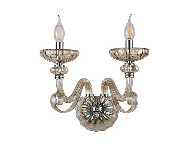 Бра Newport 8622/A chrome cognac М0071596 изображение 1 Бра Newport 8622/A chrome cognac М0071596 Фото № 1