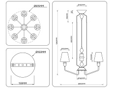 Люстра Ambrella Light HIGH LIGHT LH75403 2