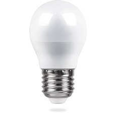Лампа светодиодная Feron E27 5W 2700K Шар Матовая LB-38 25404 1