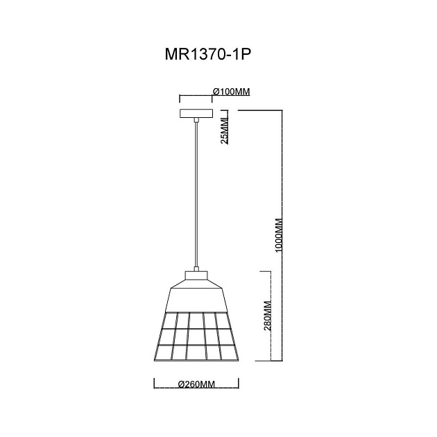 Подвесной светильник MyFar Hill MR1370-1P изображение 2 Подвесной светильник MyFar Hill MR1370-1P Фото № 2