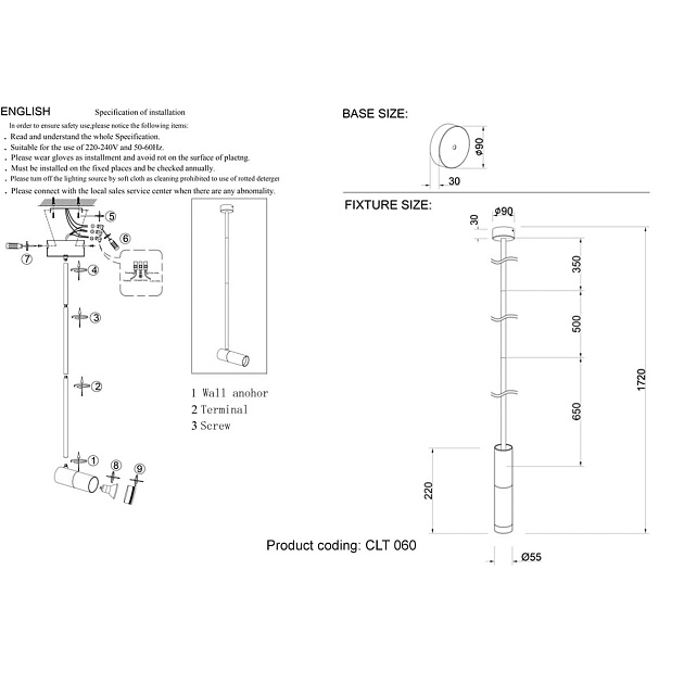 Плафон Crystal Lux CLT 060_00 COP Фото № 2
