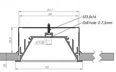 Пластина монтажная Arlight Alu-Power-RW80F 019451 1