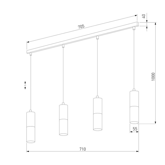 Подвесной светильник TK Lighting 4367 Elit Black Фото № 2