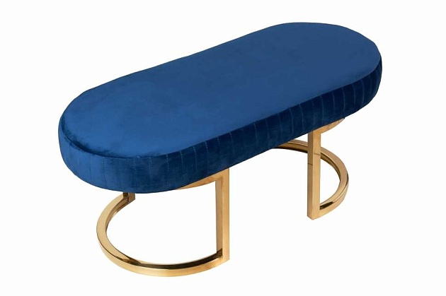 Банкетка ArtHomeDecor Miami ID-389 GL Blue изображение 1 Банкетка ArtHomeDecor Miami ID-389 GL Blue Фото № 1
