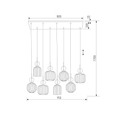 Подвесной светильник TK Lighting 11045 Sophia Cognac a071827 1