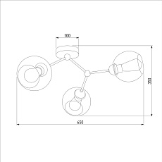 Потолочная люстра TK Lighting 4372 Fairy 2