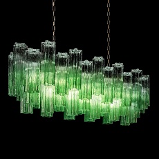 Подвесная люстра Loft IT Murano 10580/1000R Clear green 1