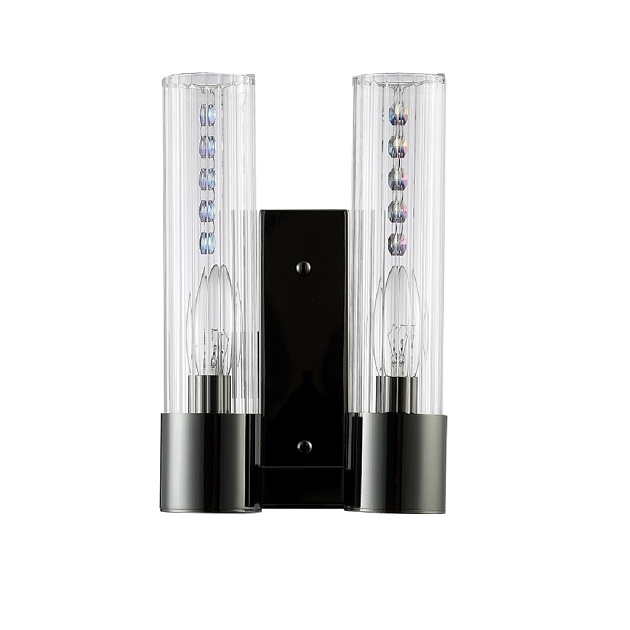 Бра Crystal Lux OTONO AP2 BLACK CHROMIUM/TRANSPARENTE Фото № 1