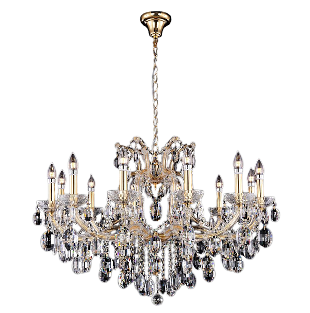 Подвесная люстра Crystal Lux Hollywood SP12 Gold Фото № 4