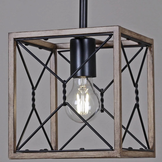 Подвесной светильник Illumico IL1008-1P-05 BK Wood изображение 2 Подвесной светильник Illumico IL1008-1P-05 BK Wood Фото № 2