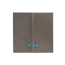 Валенсия лицевая панель выключателя 2-кл. с индикатором 10А графит EKF PROxima ESV10-L-123-60