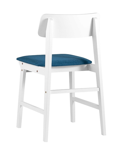 Комплект стульев Stool Group ODEN WHITE мягкое сидение синее 2шт. MH52035 WHITE APPLE-7 BLUE X2 фото 6