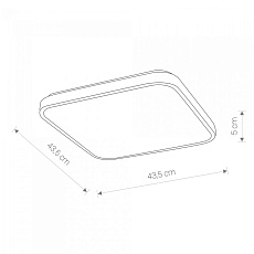 Потолочный светодиодный светильник Nowodvorski Agnes Square Led 8134 1