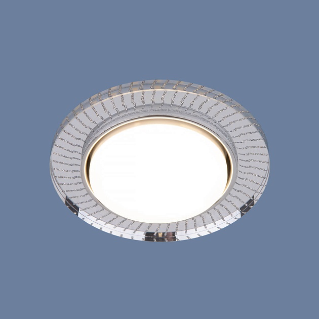 Встраиваемый светильник Elektrostandard 3033 GX53 CL/SL прозрачный/серебро a045484 фото 6