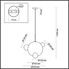 Подвесной светильник Lumion GLOW 6516/1 1