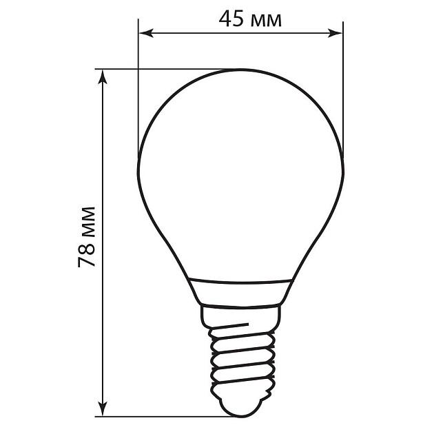 Лампа светодиодная филаментная Feron E14 5W 4000K прозрачная LB-61 25579 фото 2