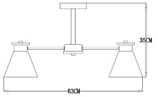 Потолочная люстра Arte Lamp Tyler A1031PL-5WH 1