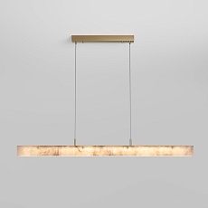 Подвесной светодиодный светильник Eurosvet Alabaster 604053 LED латунь/ алебастр a072022