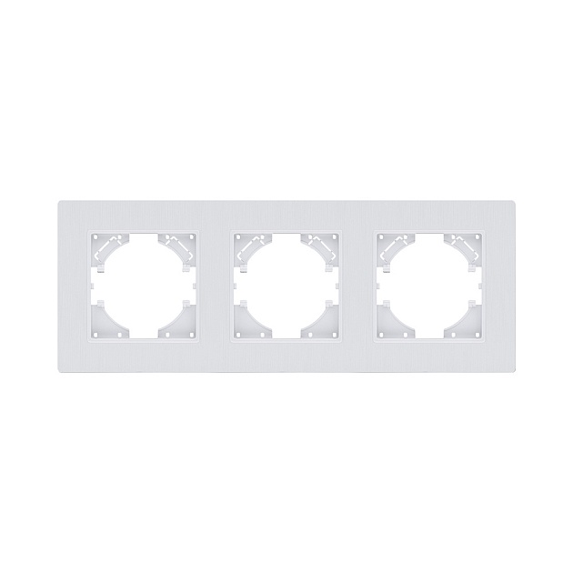 Рамка 3-постовая, белый Kollinger Eleganz Plex EP3WH Фото № 1