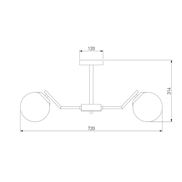 Подвесная люстра Eurosvet Frost 70154/6 латунь изображение 3 Подвесная люстра Eurosvet Frost 70154/6 латунь Фото № 3
