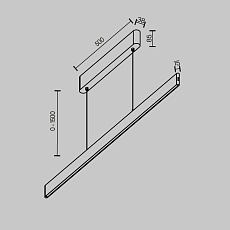Подвесной светильник Maytoni Technical P109PL-36W2.7-6K-W 2