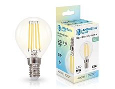Лампа светодиодная Шар P45 11W 4000K Ambrella light Bulding 451134 2
