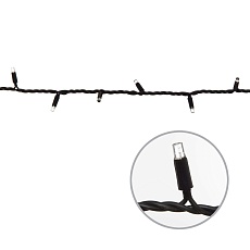 Светодиодная гирлянда Uniel без вилки белый ULD-F90PRO S10M-100/SBK WH UL-00013209 5